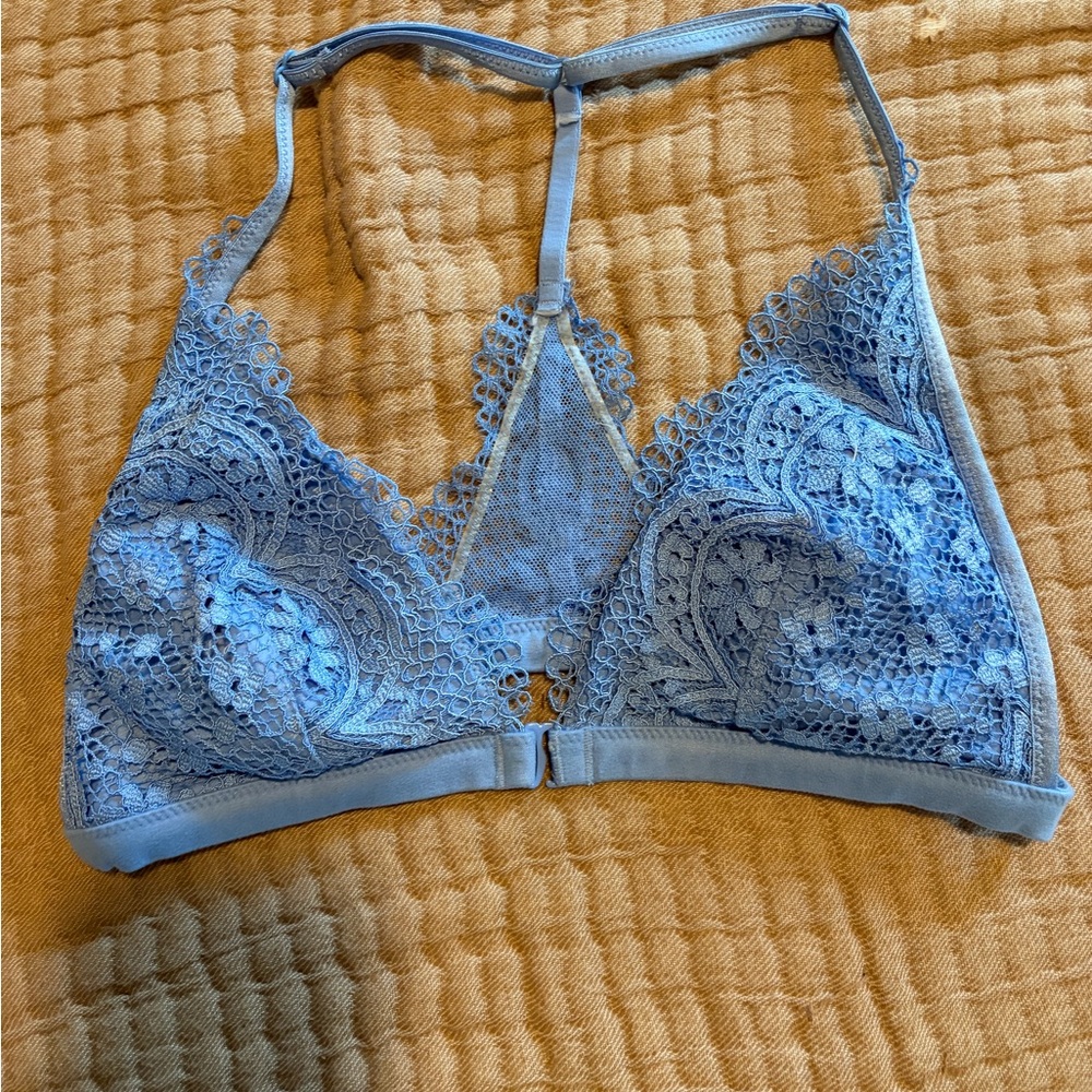 Victoria's Secret Light Blue Lace Bralette